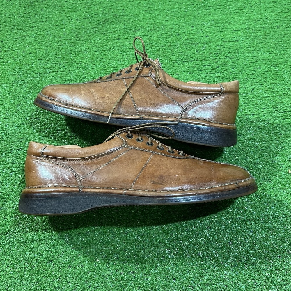 Allen Edmonds Voyager Brown Leather Casual Lace Up Grandpa Shoes Men's 10 D